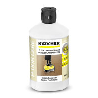 Kärcher Reinigungs- und Pflegemittel für Saugbohner Bodenpflege Parkett versiegelt / Laminat / Kork RM 531, 1 l 6.295-777.0